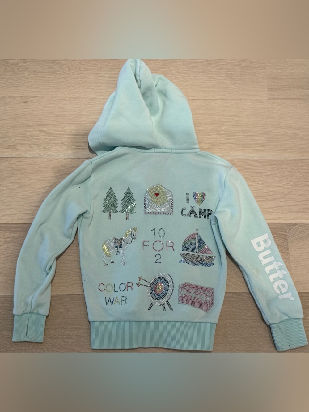 Butter Super Soft Jeweled Sweatshirt Hoodie - Size 4T